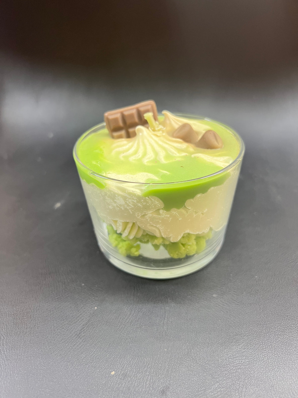 Vela café helado con pistacho