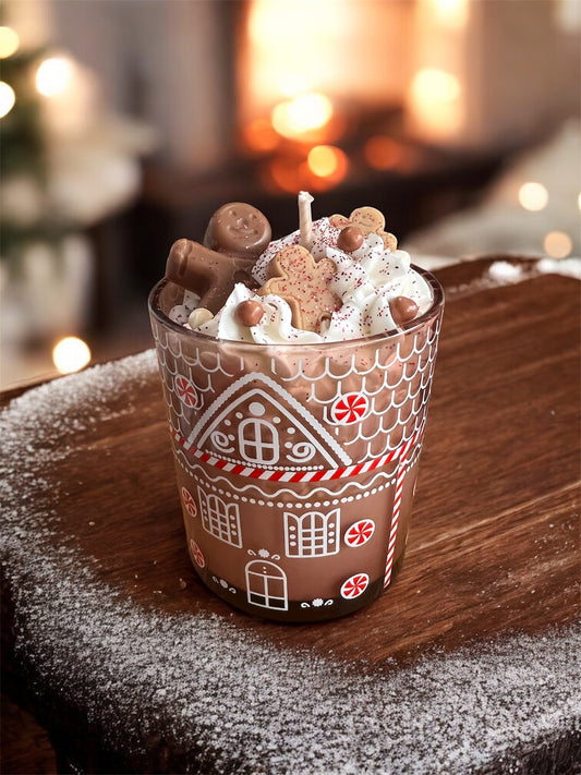 Vela casita de jengibre