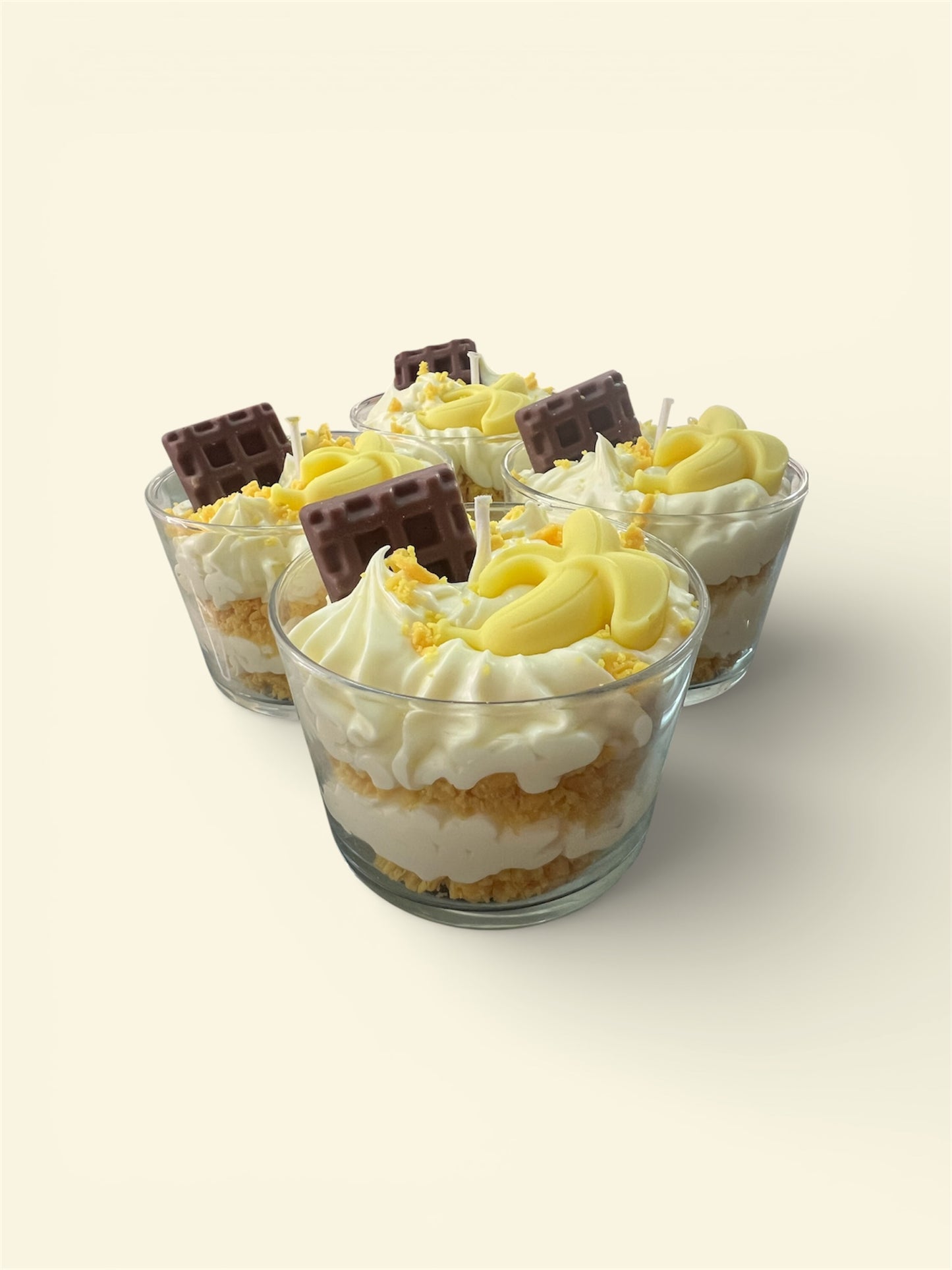 Vela pastel de plátano